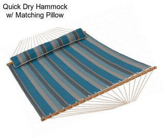 Quick Dry Hammock w/ Matching Pillow