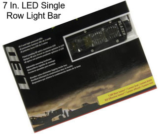 7 In. LED Single Row Light Bar