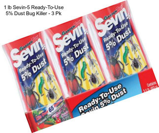 1 lb Sevin-5 Ready-To-Use 5% Dust Bug Killer - 3 Pk
