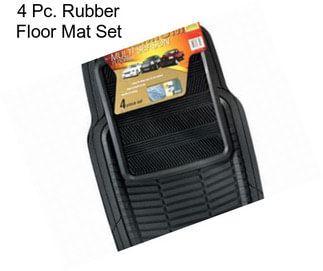 4 Pc. Rubber Floor Mat Set