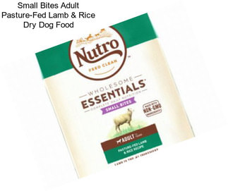 Small Bites Adult Pasture-Fed Lamb & Rice Dry Dog Food