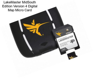 LakeMaster MidSouth Edition Version 4 Digital Map Micro Card