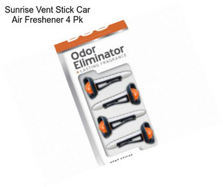 Sunrise Vent Stick Car Air Freshener 4 Pk