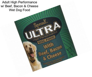 Adult High Performance w/ Beef, Bacon & Cheese Wet Dog Food