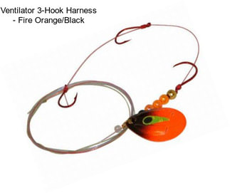 Ventilator 3-Hook Harness - Fire Orange/Black