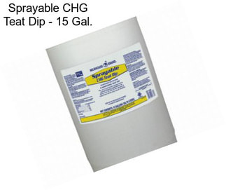 Sprayable CHG Teat Dip - 15 Gal.