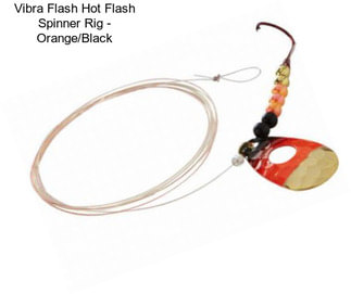 Vibra Flash Hot Flash Spinner Rig - Orange/Black