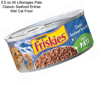 5.5 oz All Lifestages Pate Classic Seafood Entree Wet Cat Food