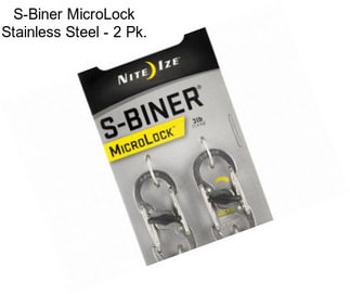 S-Biner MicroLock Stainless Steel - 2 Pk.