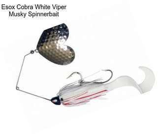 Esox Cobra White Viper Musky Spinnerbait