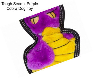 Tough Seamz Purple Cobra Dog Toy