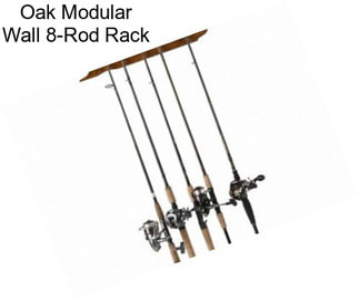 Oak Modular Wall 8-Rod Rack