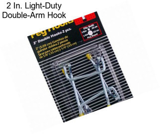 2 In. Light-Duty Double-Arm Hook