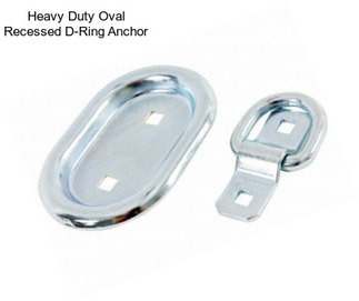 Heavy Duty Oval Recessed D-Ring Anchor