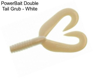 PowerBait Double Tail Grub - White