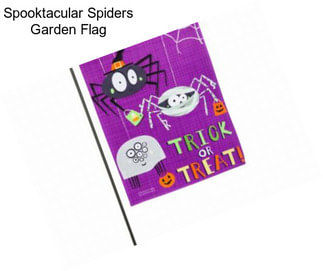 Spooktacular Spiders Garden Flag