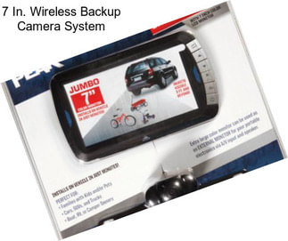 7 In. Wireless Backup Camera System