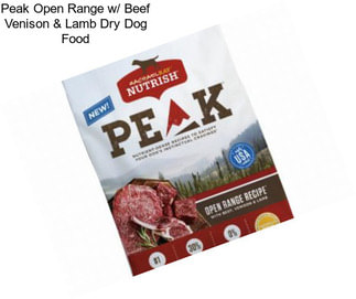 Peak Open Range w/ Beef Venison & Lamb Dry Dog Food