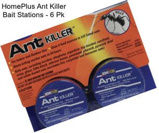 HomePlus Ant Killer Bait Stations - 6 Pk