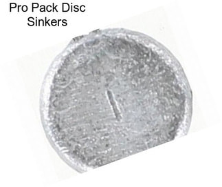 Pro Pack Disc Sinkers