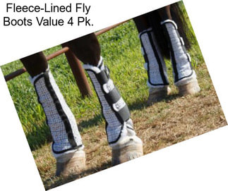 Fleece-Lined Fly Boots Value 4 Pk.