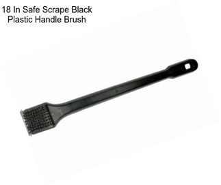 18 In Safe Scrape Black Plastic Handle Brush