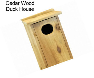 Cedar Wood Duck House