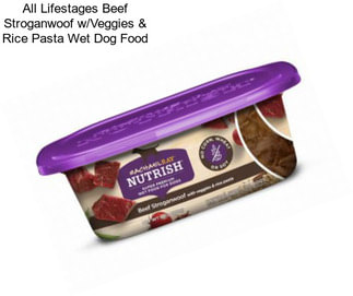 All Lifestages Beef Stroganwoof w/Veggies & Rice Pasta Wet Dog Food