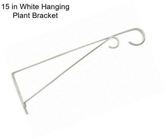 15 in White Hanging Plant Bracket