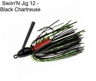 Swim\'N Jig 12 - Black Chartreuse