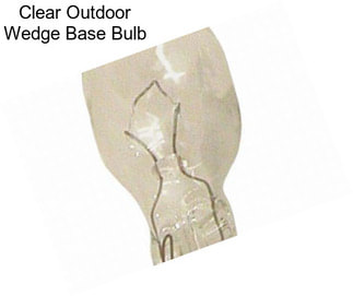 Clear Outdoor Wedge Base Bulb