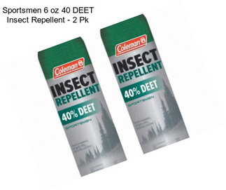 Sportsmen 6 oz 40 % DEET Insect Repellent - 2 Pk