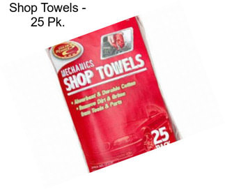 Shop Towels - 25 Pk.