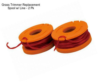 Grass Trimmer Replacement Spool w/ Line - 2 Pk