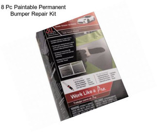 8 Pc Paintable Permanent Bumper Repair Kit