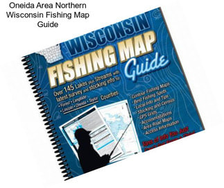 Oneida Area Northern Wisconsin Fishing Map Guide