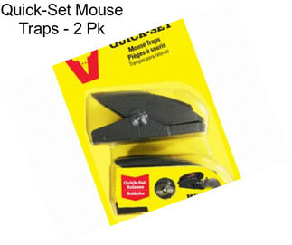 Quick-Set Mouse Traps - 2 Pk