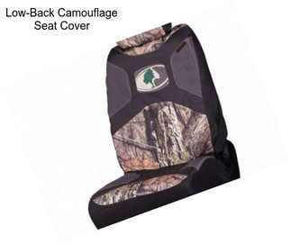 Low-Back Camouflage Seat Cover