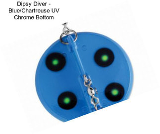 Dipsy Diver - Blue/Chartreuse UV Chrome Bottom