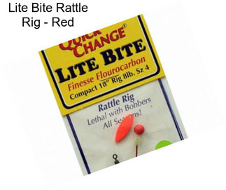 Lite Bite Rattle Rig - Red