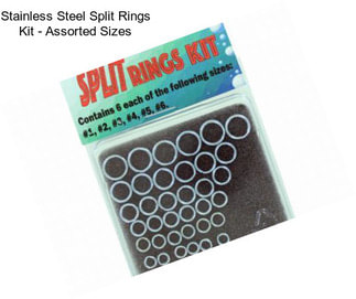 Stainless Steel Split Rings Kit - Assorted Sizes