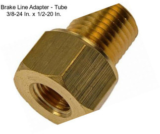 Brake Line Adapter - Tube 3/8-24 In. x 1/2-20 In.