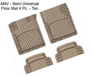 AMV - Semi Universal Floor Mat 4 Pc. - Tan