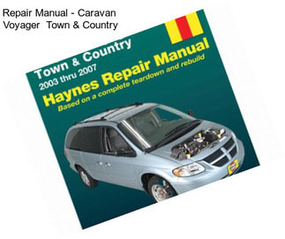 Repair Manual - Caravan  Voyager  Town & Country