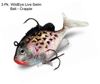 3 Pk. WildEye Live Swim Bait - Crappie