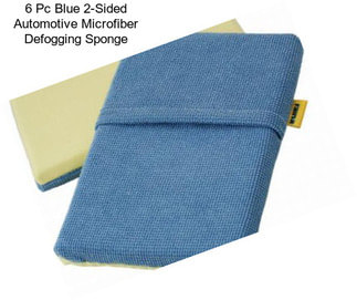 6 Pc Blue 2-Sided Automotive Microfiber Defogging Sponge
