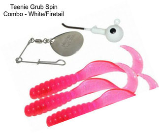 Teenie Grub Spin Combo - White/Firetail