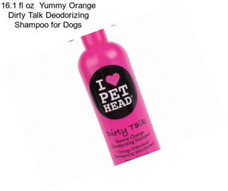 16.1 fl oz  Yummy Orange Dirty Talk Deodorizing Shampoo for Dogs
