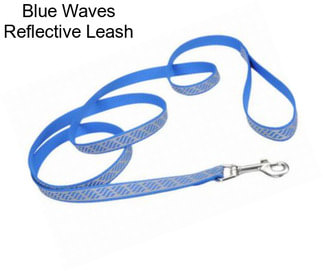 Blue Waves Reflective Leash