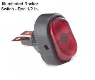 Illuminated Rocker Switch - Red 1/2 In.